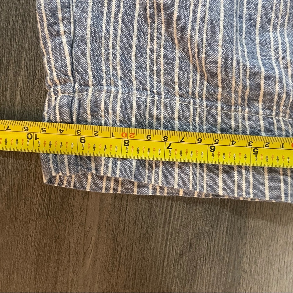 Striped Blue Capris - Picture 9 of 9